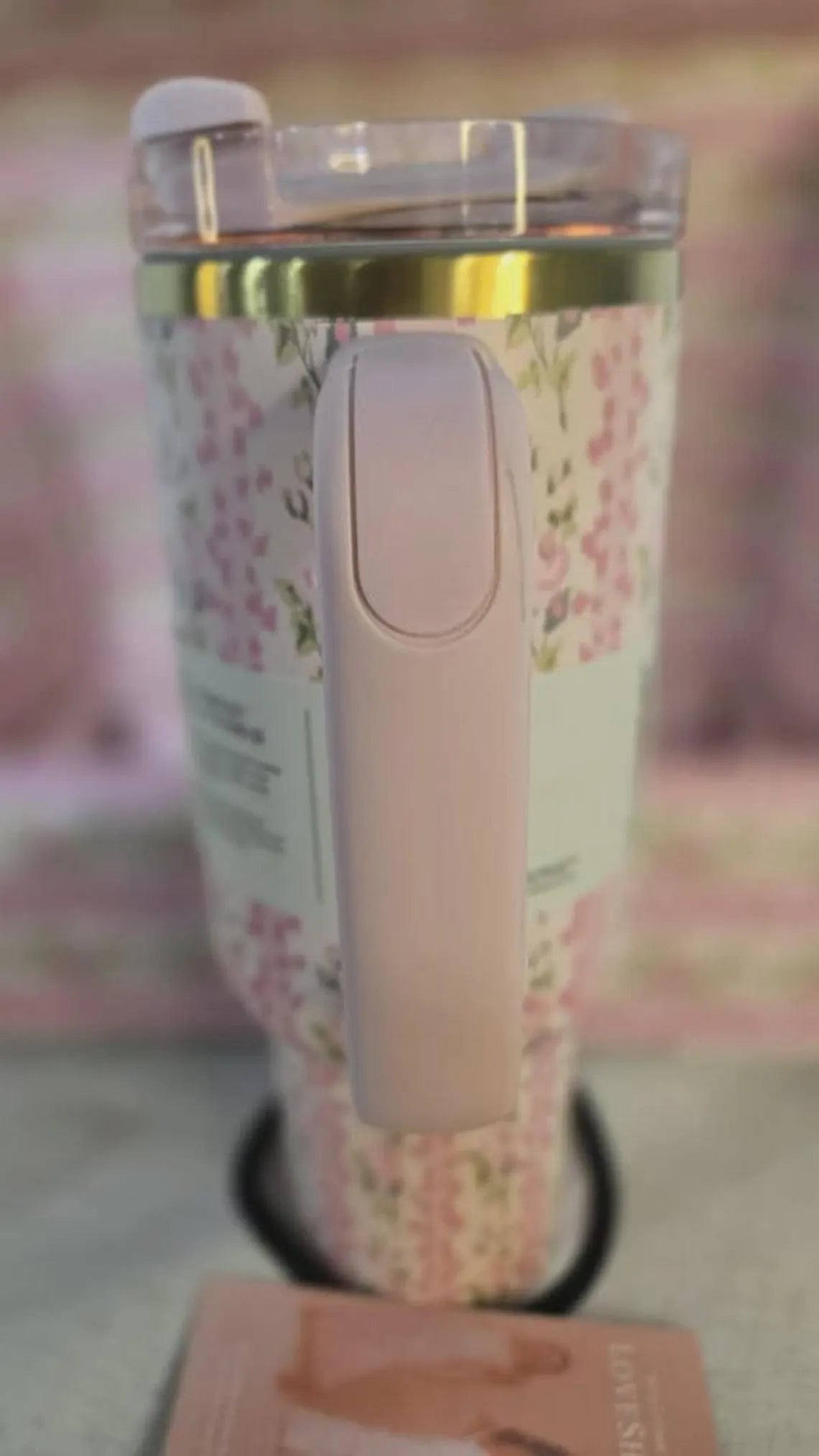 The STANLEY FLORAL PINK 40 oz Tumbler