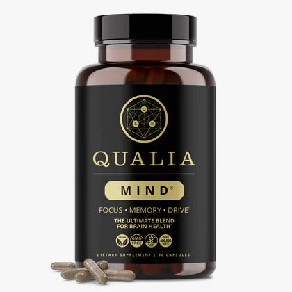Qualia Mind Brain Supplement – Focus, Concentration & Long-Term Cognitive Support, 6 Week Supply