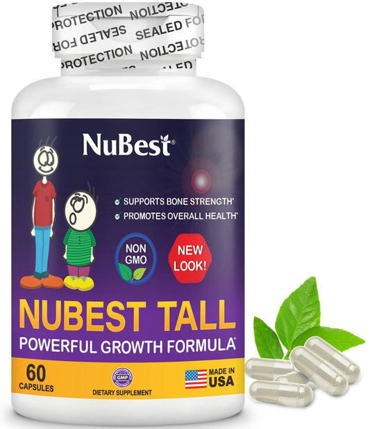 NuBest Tall Height Growth Supplement – Bone Health, Immune Support & Wellness Formula for Ages 5+
