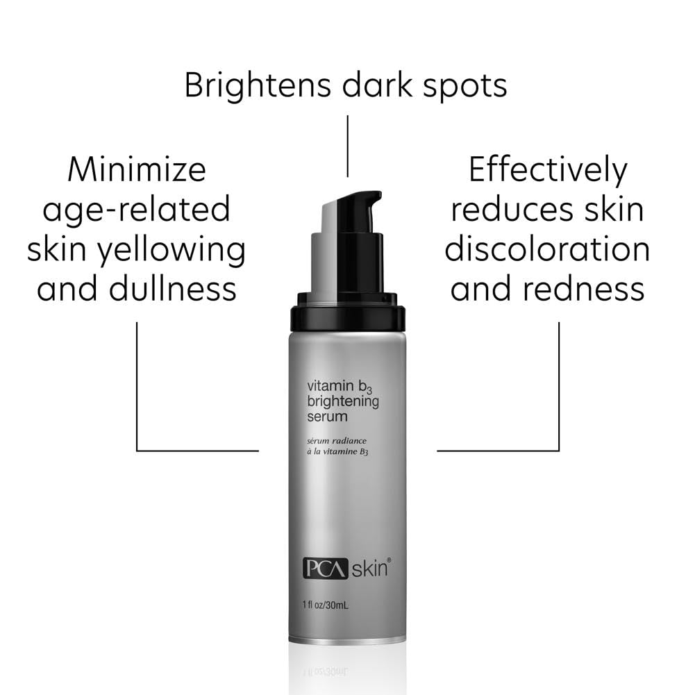 PCA SKIN Vitamin B3 Brightening Serum – Niacinamide Anti-Aging Serum for Dark Spots & Uneven Skin Tone – 1.0 Pump