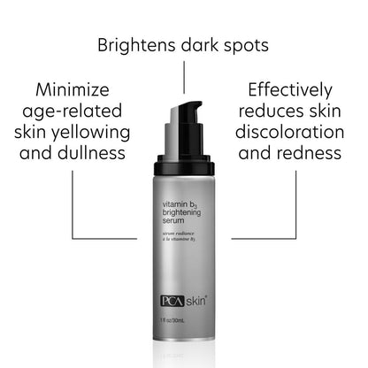 PCA SKIN Vitamin B3 Brightening Serum – Niacinamide Anti-Aging Serum for Dark Spots & Uneven Skin Tone – 1.0 Pump