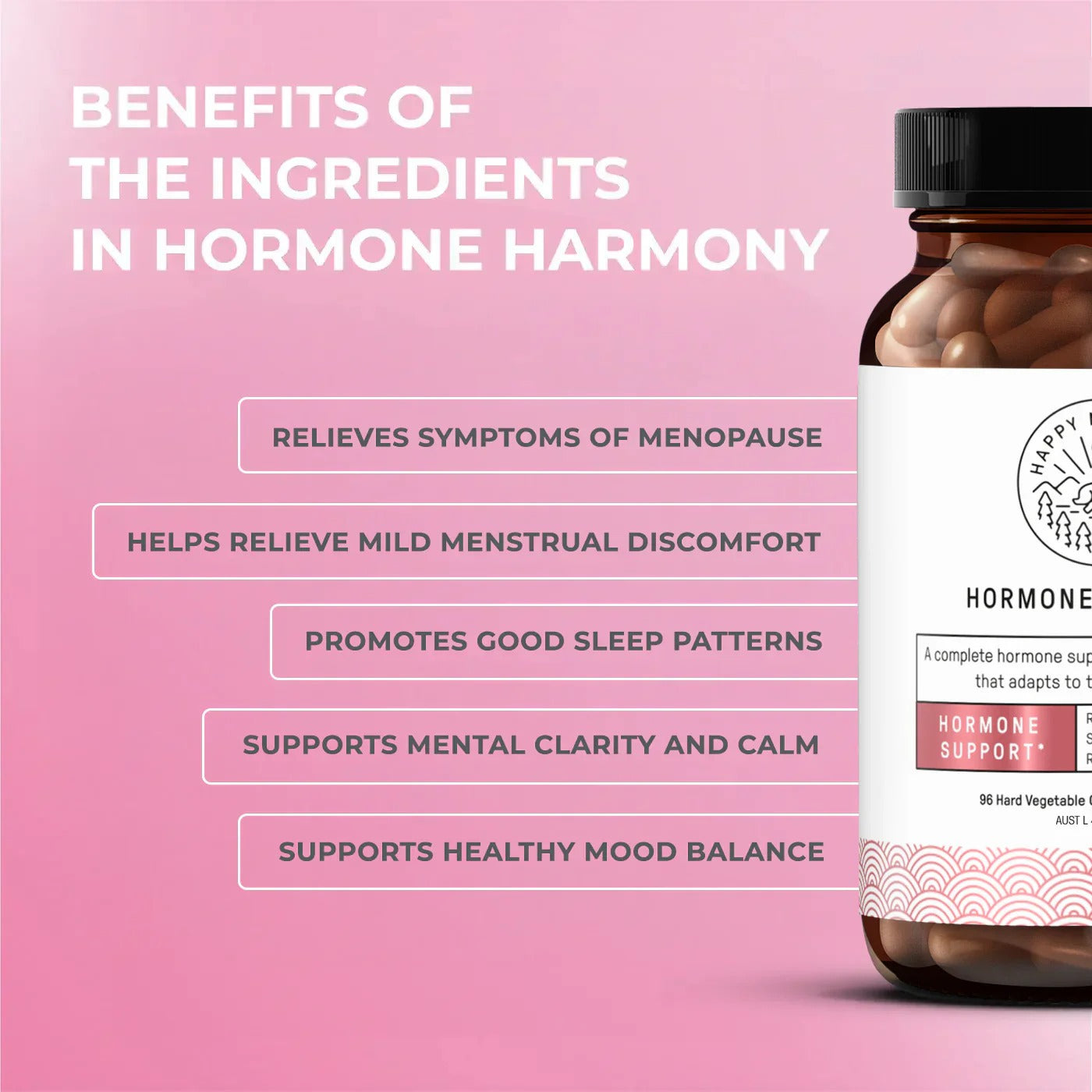 Happy Mammoth Hormone Harmony – Dietary Supplement | 72 Capsules