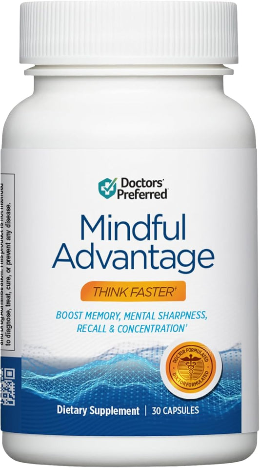Doctors' Preferred Mindful Advantage – Brain Supplement for Memory & Focus | 30 Count