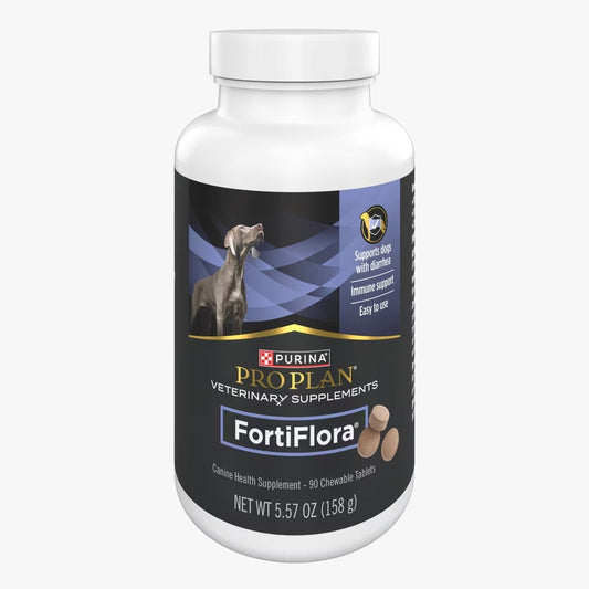 FortiFlora Dog Probiotic Tablets – Purina Pro Plan Veterinary Supplements for Digestive & Immune Support