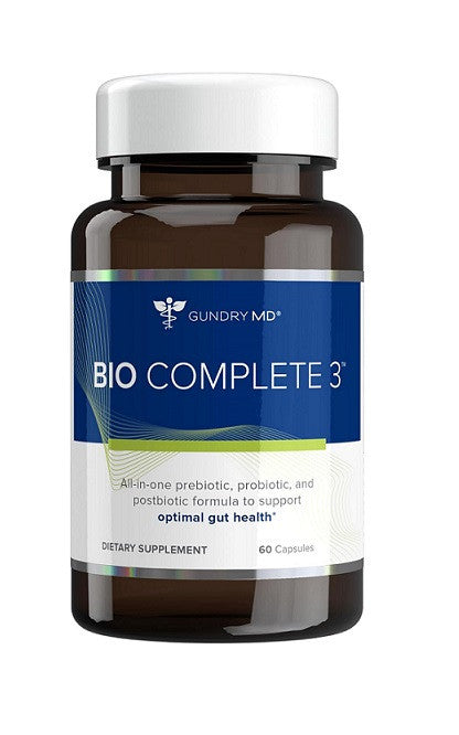 Bio Complete 3 – 3-in-1 Probiotic Supplement for Gut Health & Digestion – 30 Day Supply