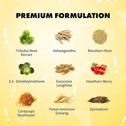 Sculpt Nation Test Boost Max – Testosterone Support for Men | Energy, Strength & Stamina | 60 Capsules