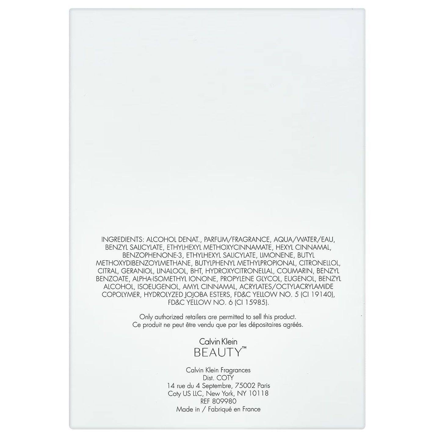 Calvin Klein Beauty Eau de Parfum for Women – 3.4 fl oz (100ml) Luxury Fragrance by Calvin Klein