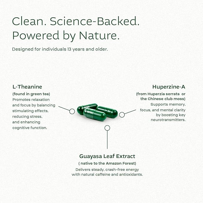 Think Foco Brain Supplement – Focus, Memory & Mental Clarity Support | 60 Capsules