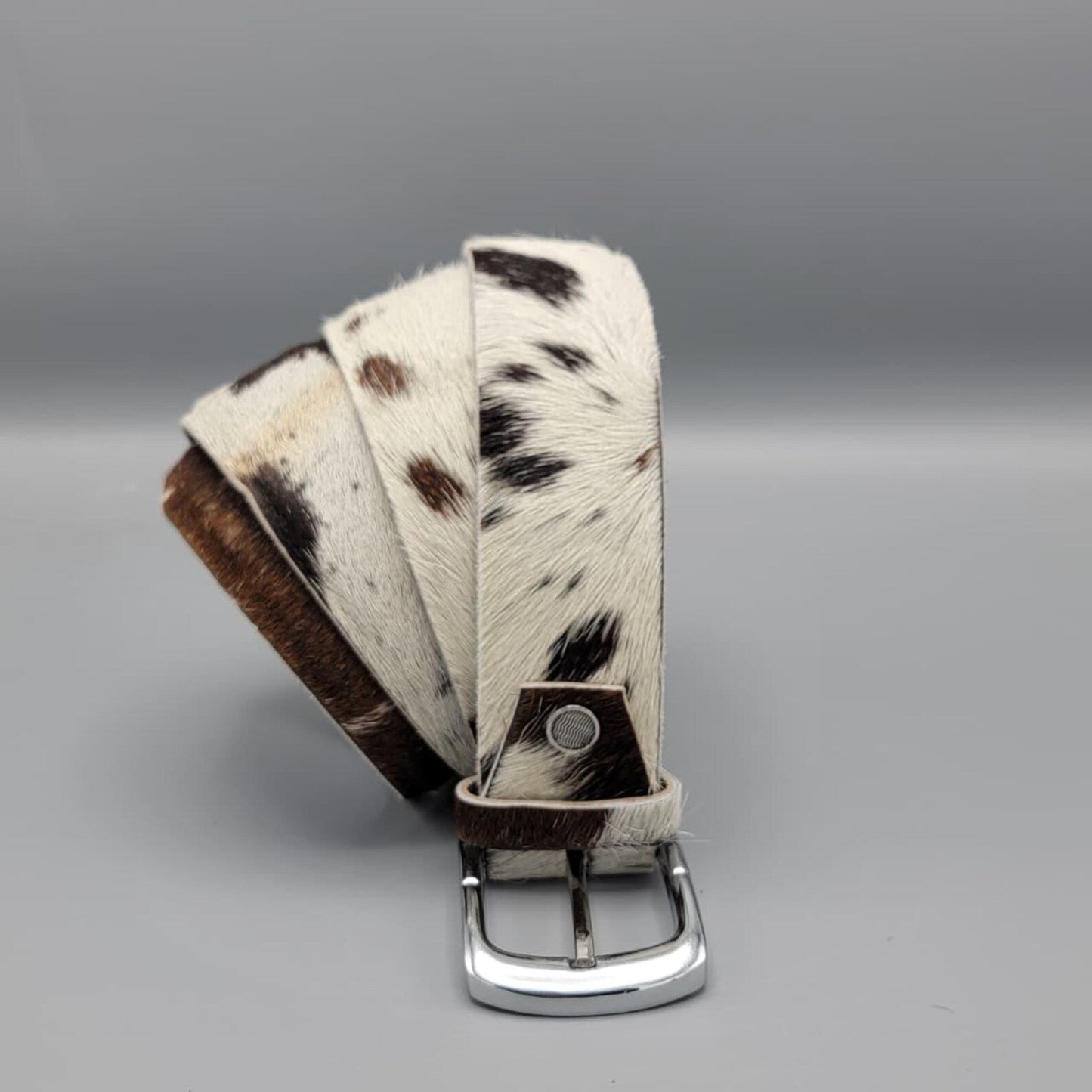 Cowhide Hair On Leather Belt – Handmade Western Rodeo Fashion Belt