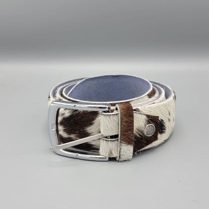 Cowhide Hair On Leather Belt – Handmade Western Rodeo Fashion Belt