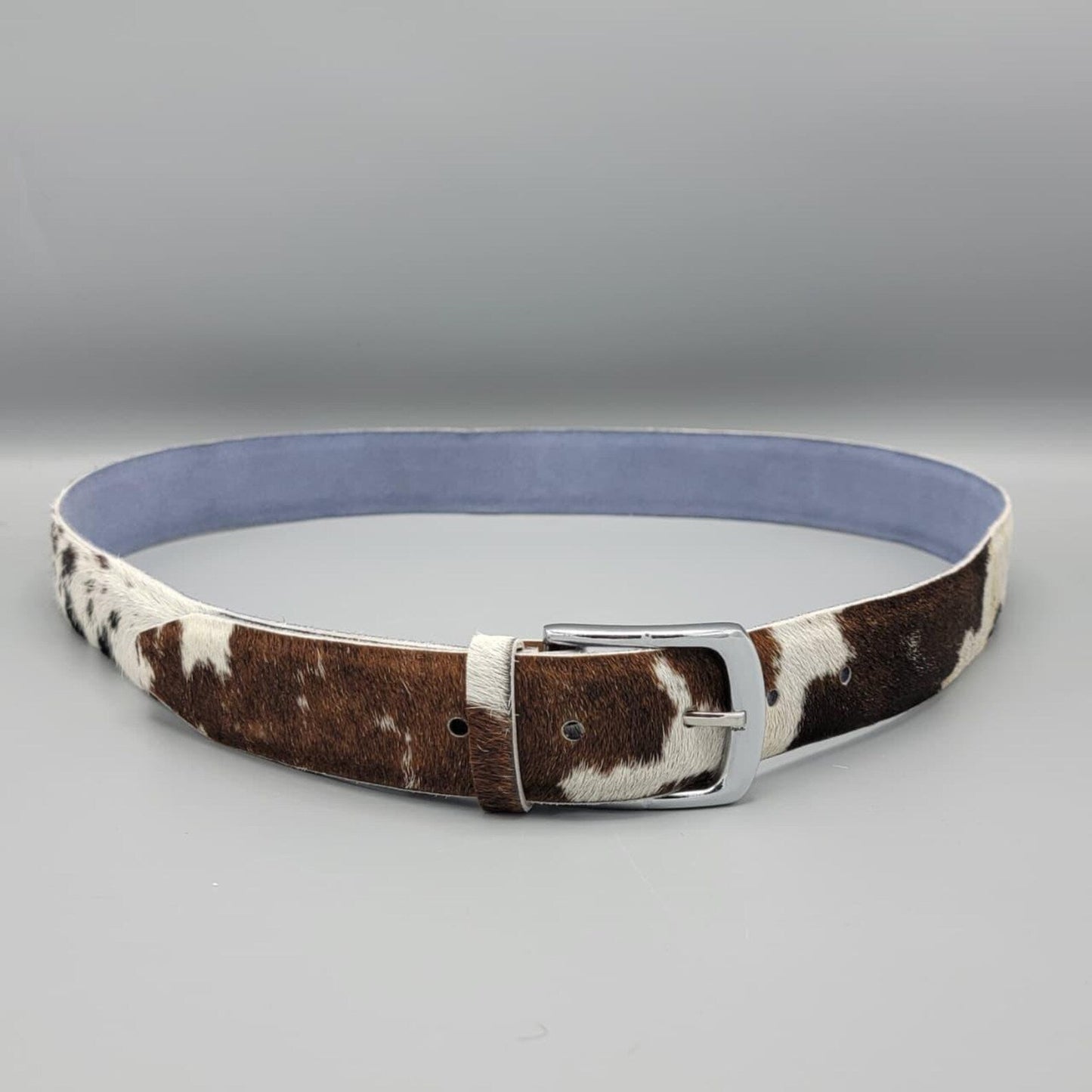 Western Rodeo Belt – Handmade Hair On Cowhide Leather Belt