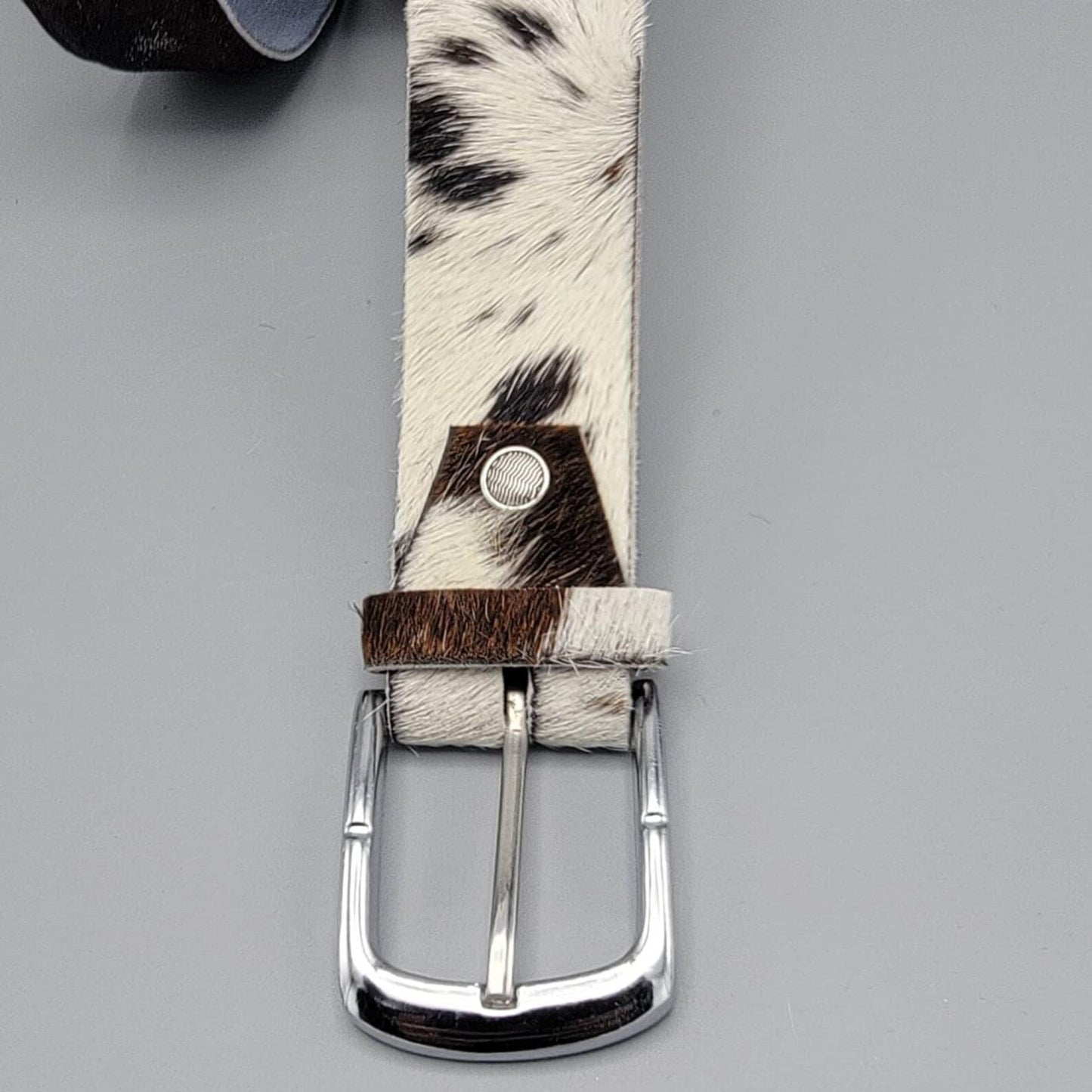 Cowhide Hair On Leather Belt – Handmade Western Rodeo Fashion Belt