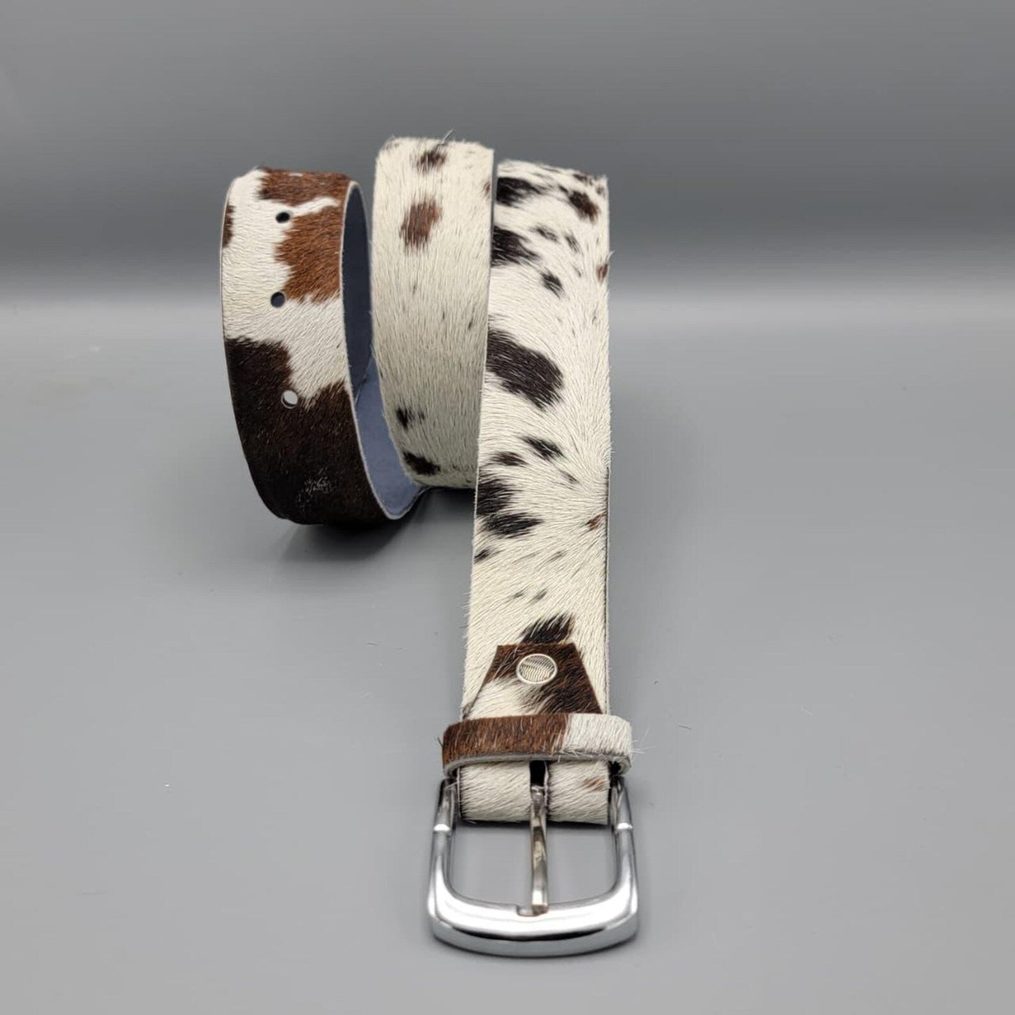 Cowhide Hair On Leather Belt – Handmade Western Rodeo Fashion Belt