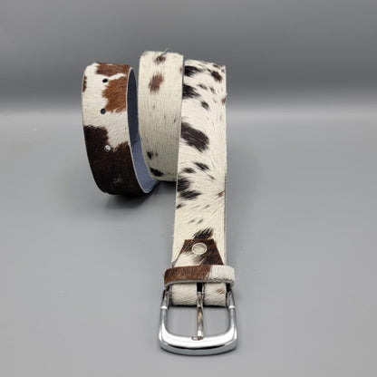 Cowhide Hair On Leather Belt – Handmade Western Rodeo Fashion Belt