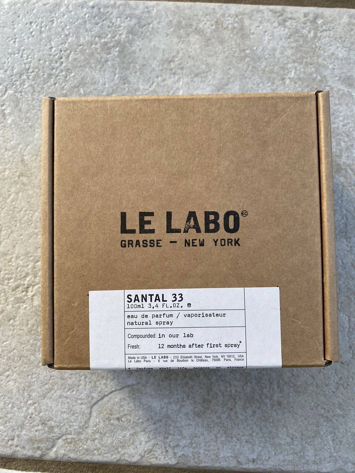 Le Labo Santal 33 Eau De Parfum Spray 100ml / 3.4oz – Open Box Fragrance