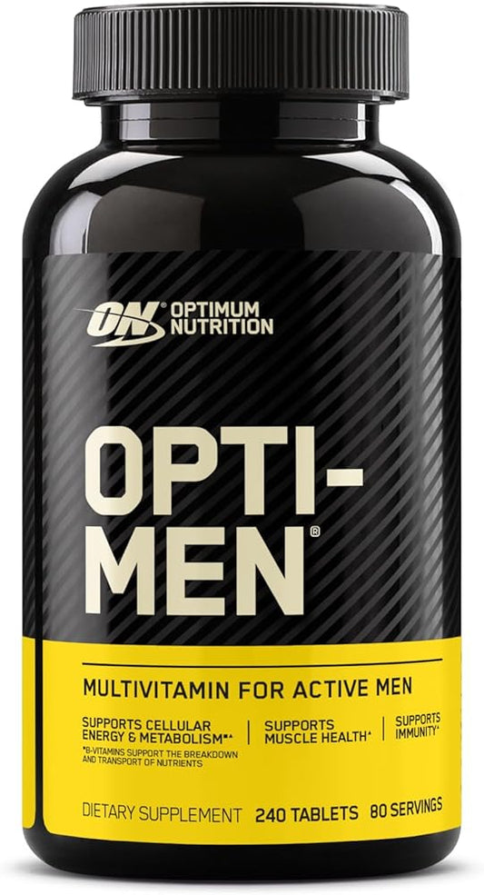 Optimum Nutrition Opti-Men Multivitamin – 240 Tablets, Daily Nutritional Support for Active Men (New)