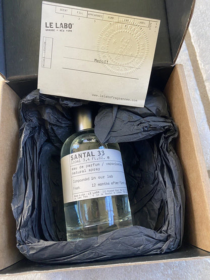Le Labo Santal 33 Eau De Parfum Spray 100ml / 3.4oz – Open Box Fragrance