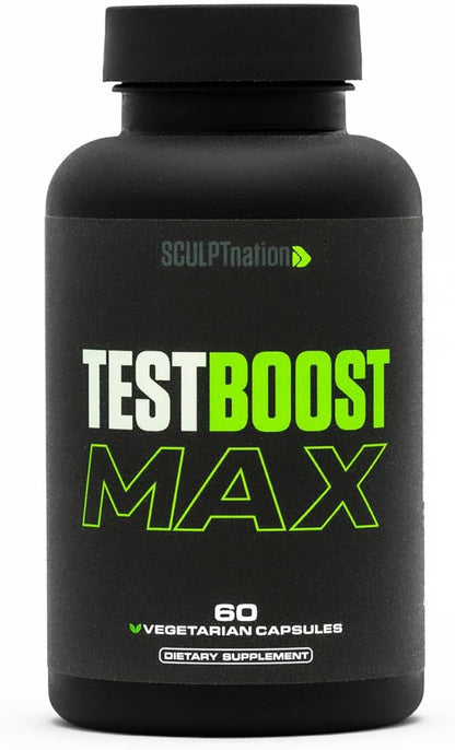 Sculpt Nation Test Boost Max – Testosterone Support for Men | Energy, Strength & Stamina | 60 Capsules