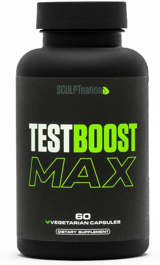 Sculpt Nation Test Boost Max – Testosterone Support for Men | Energy, Strength & Stamina | 60 Capsules