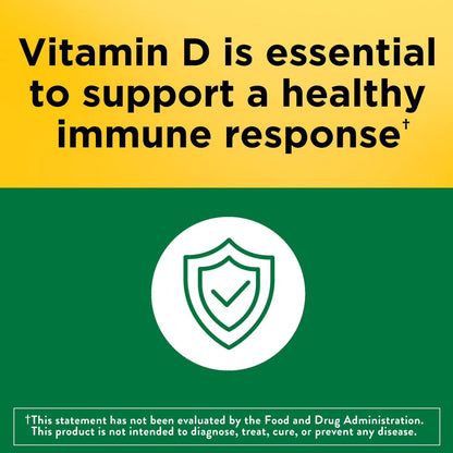 Nature Made Vitamin D3 1000 IU Softgels – Bone & Immune Support | 650 Count